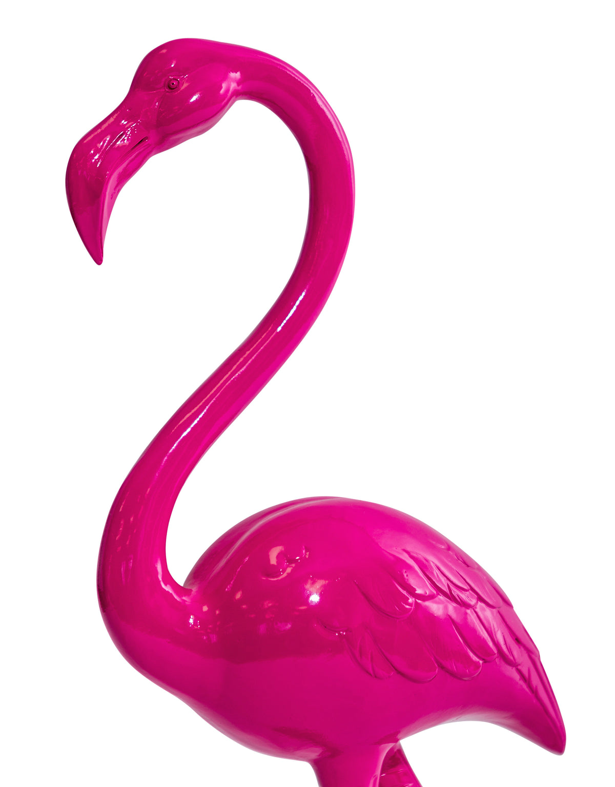 Electric Pink Standing Flamingo Figure - TL142