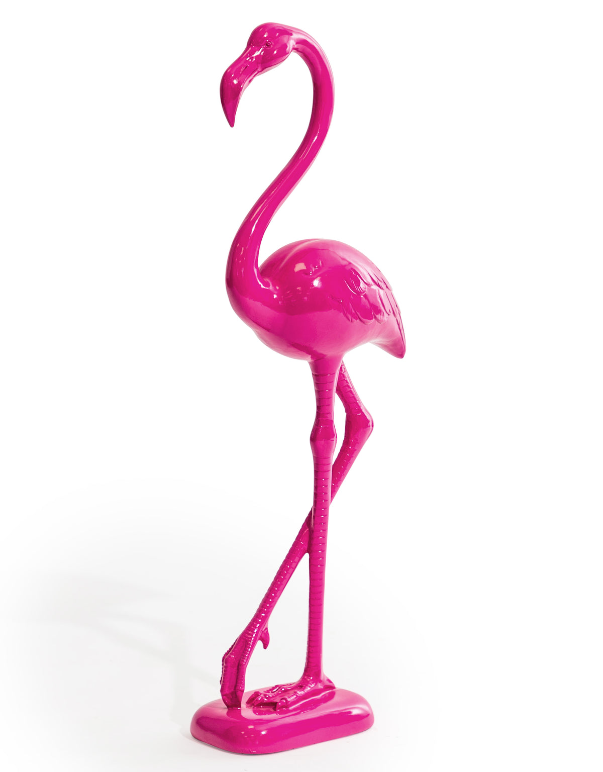 Electric Pink Standing Flamingo Figure - TL142
