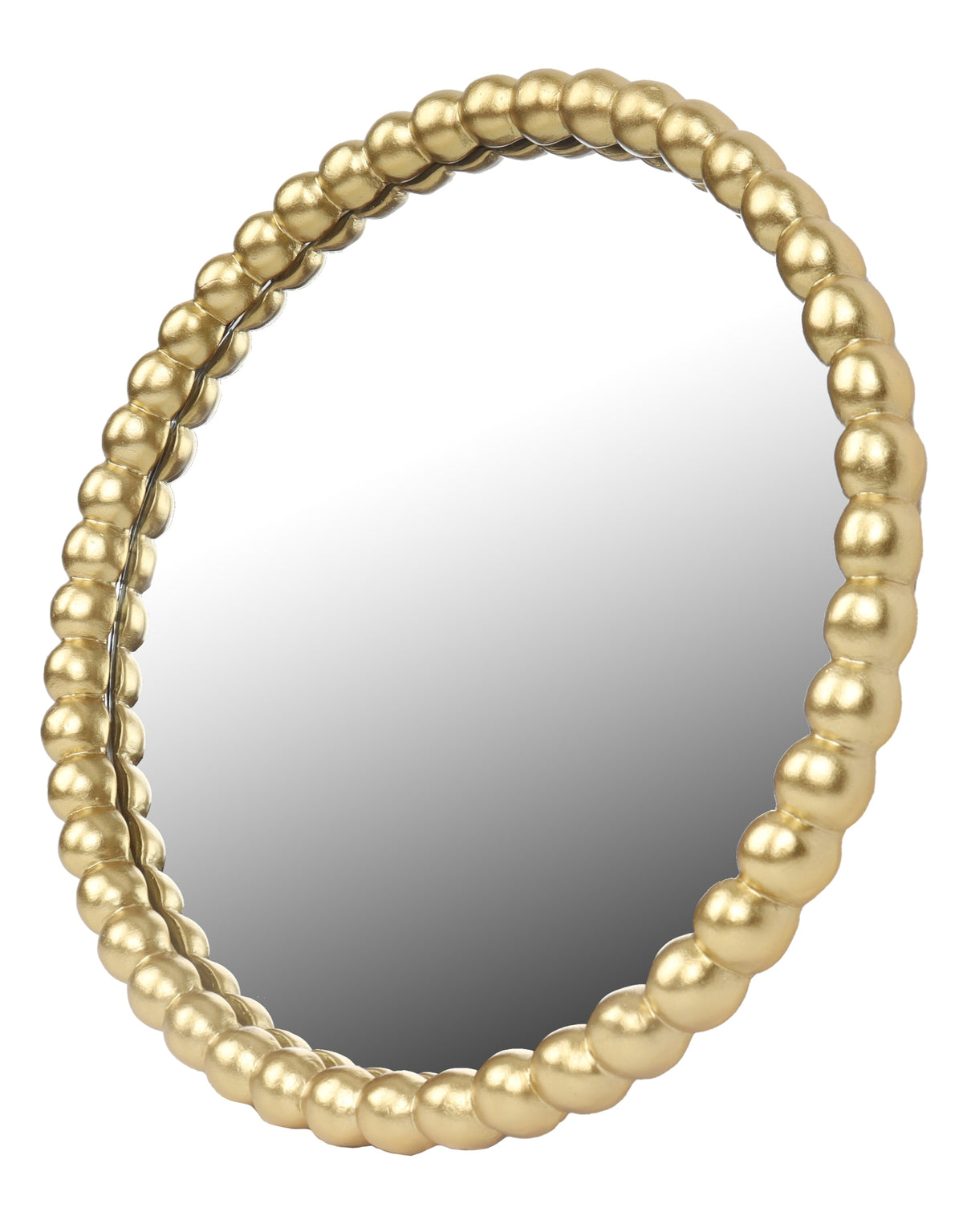 Gold Ball Framed Wall Mirror - PQB23