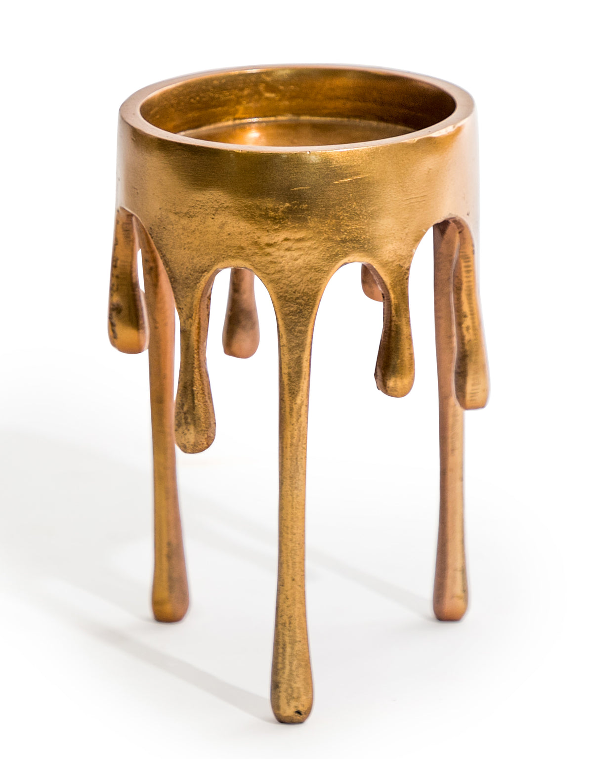 Medium Gold "Dali" Drip Candle Holder - DRP25