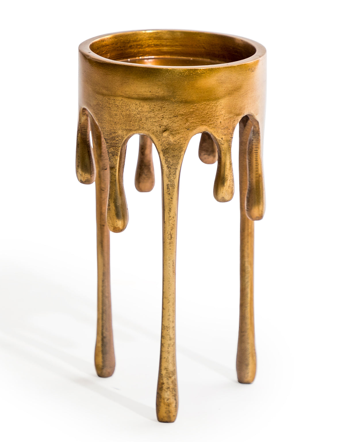 Large Gold "Dali" Drip Candle Holder - DRP27