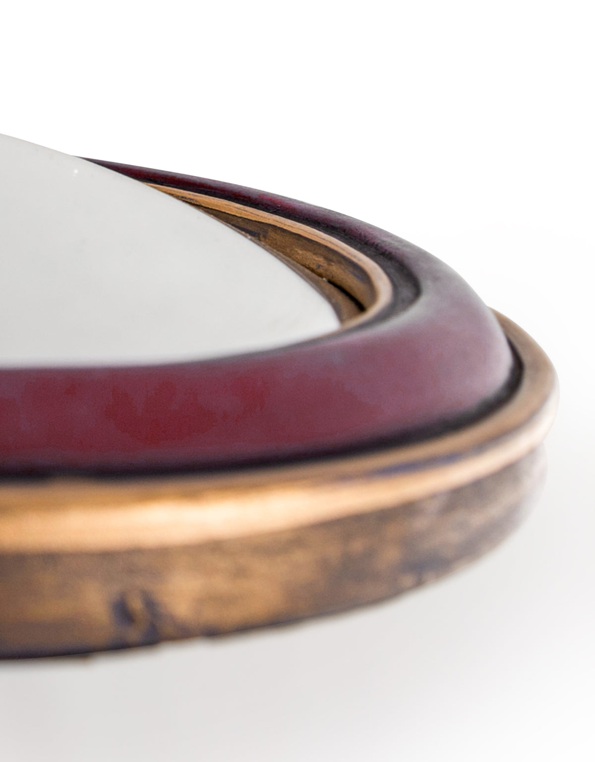 Set of 36 Blue/Red/Green With Gold Inner Frame Convex Mirrors - MK201