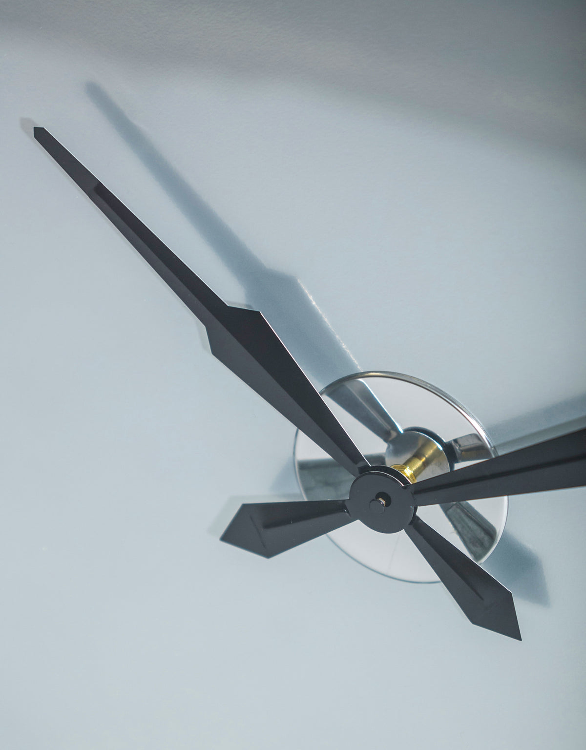 Large Brushed Steel "Watch-Style" Wall Clock - FCM16