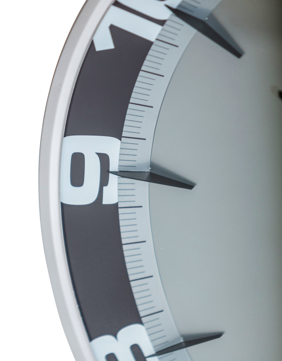 Large Brushed Steel "Watch-Style" Wall Clock - FCM16