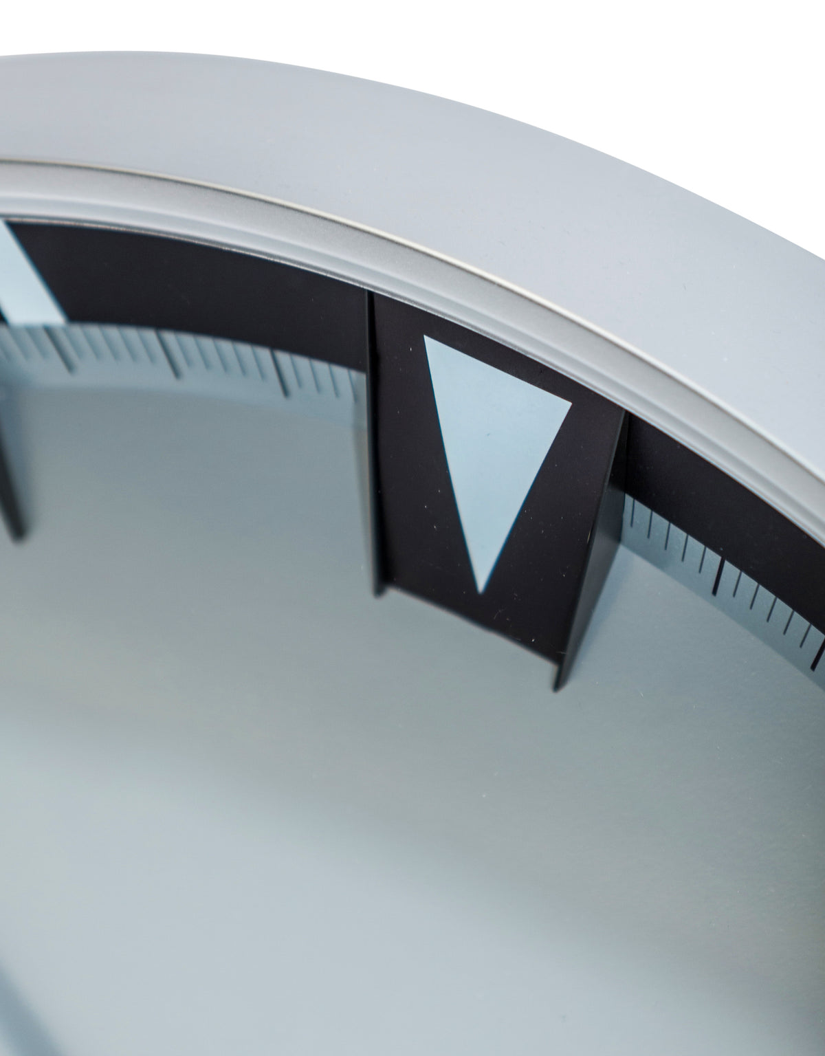 Large Brushed Steel "Watch-Style" Wall Clock - FCM16