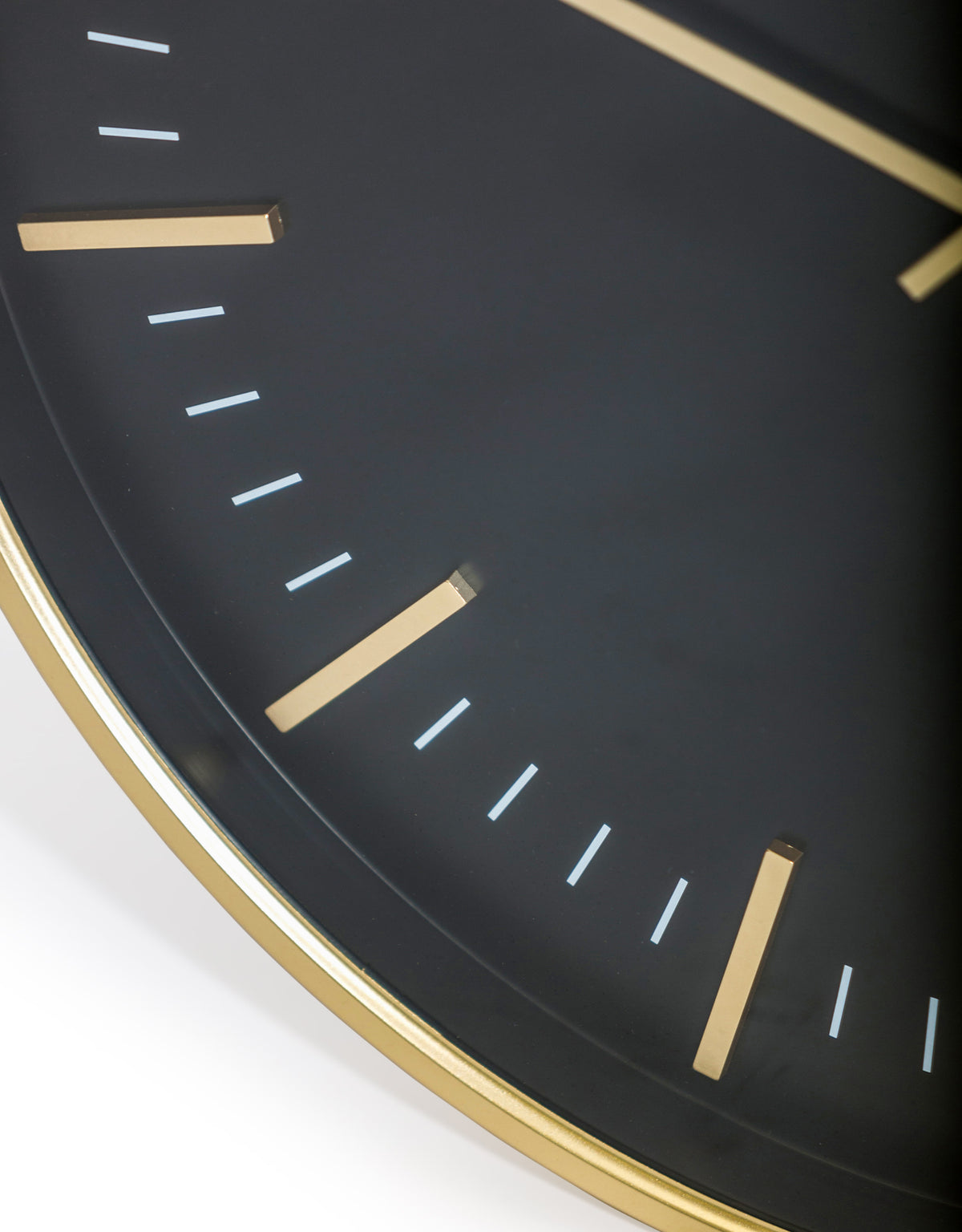 Large Black & Gold Classic Wall Clock - FCM17