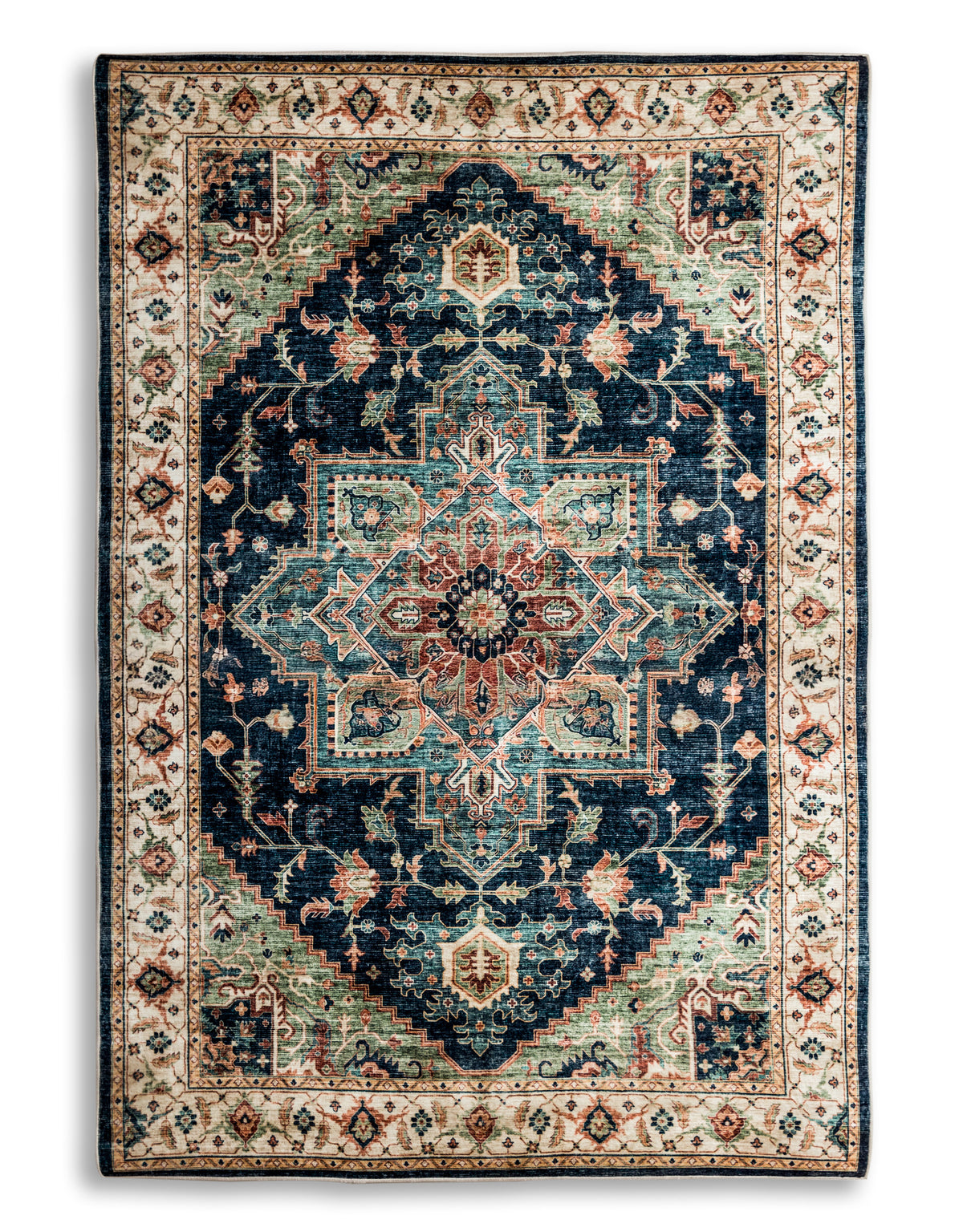 Ravar Traditional 230x160cm Rug - Washable - OCM13