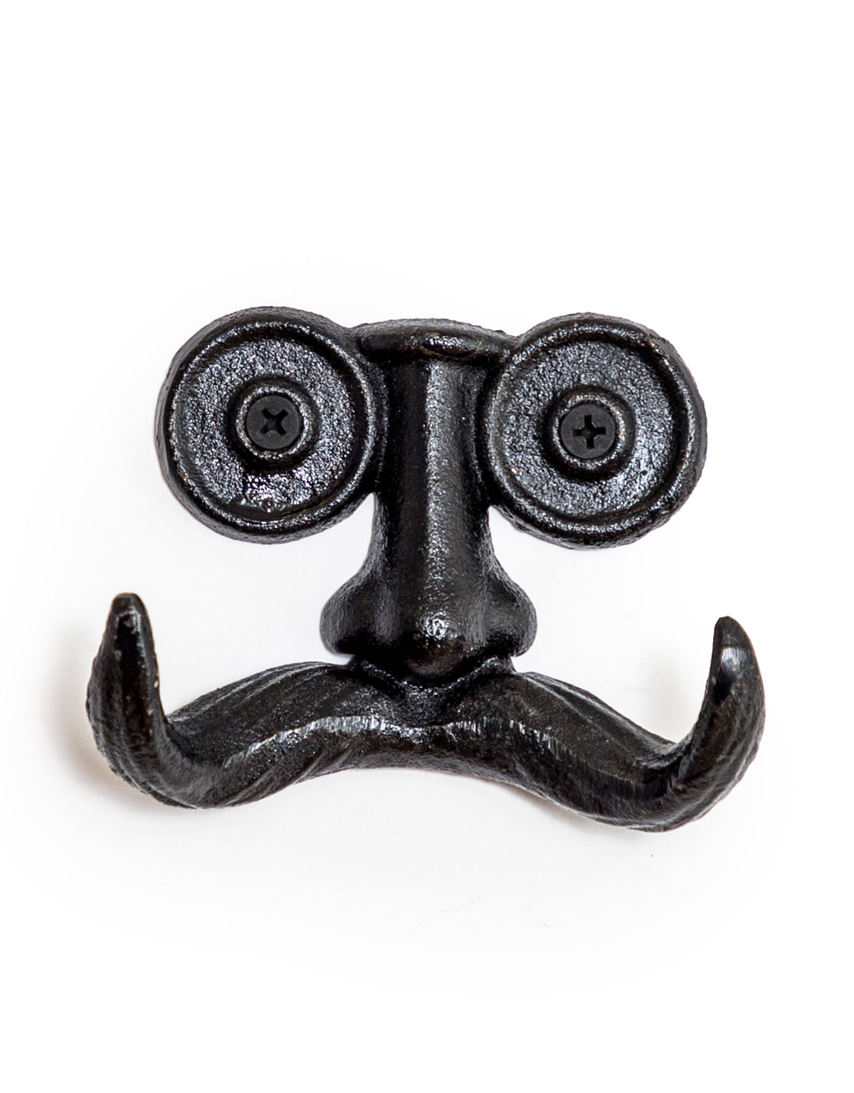 Black Moustache Cast Iron Coat Hook - STM84