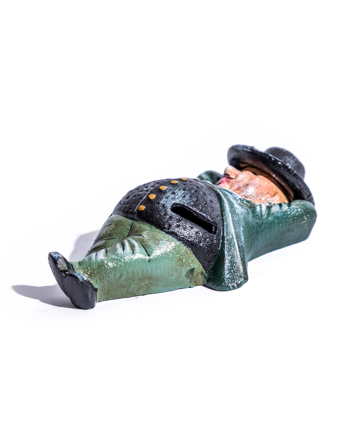 Cast Iron Rich Man / "Fat Cat" Coin Bank - STM87