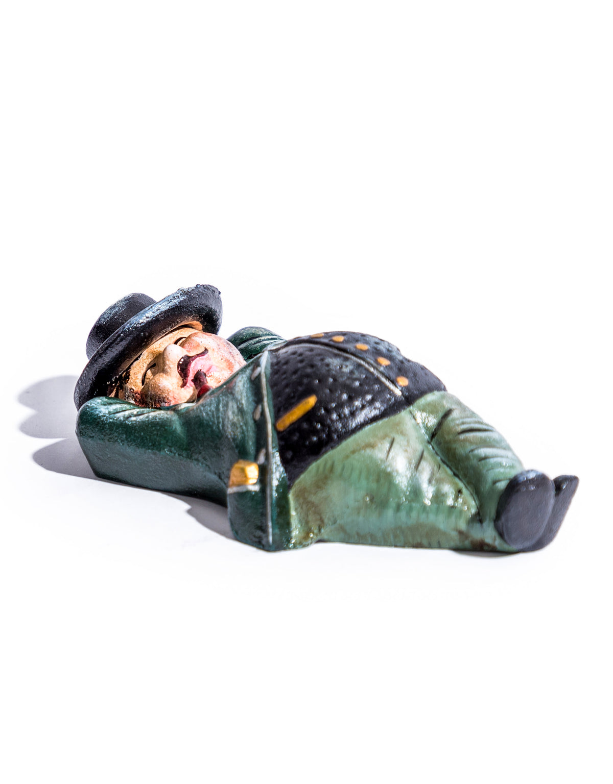 Cast Iron Rich Man / "Fat Cat" Coin Bank - STM87