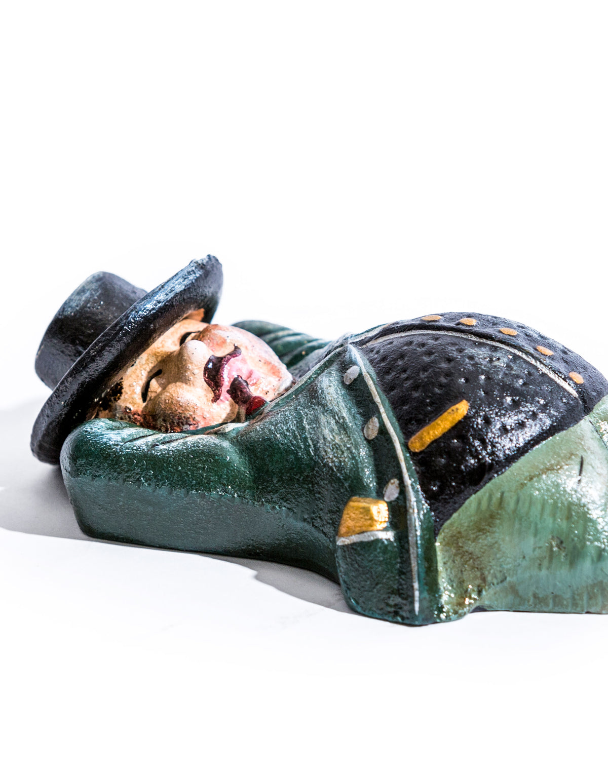 Cast Iron Rich Man / "Fat Cat" Coin Bank - STM87