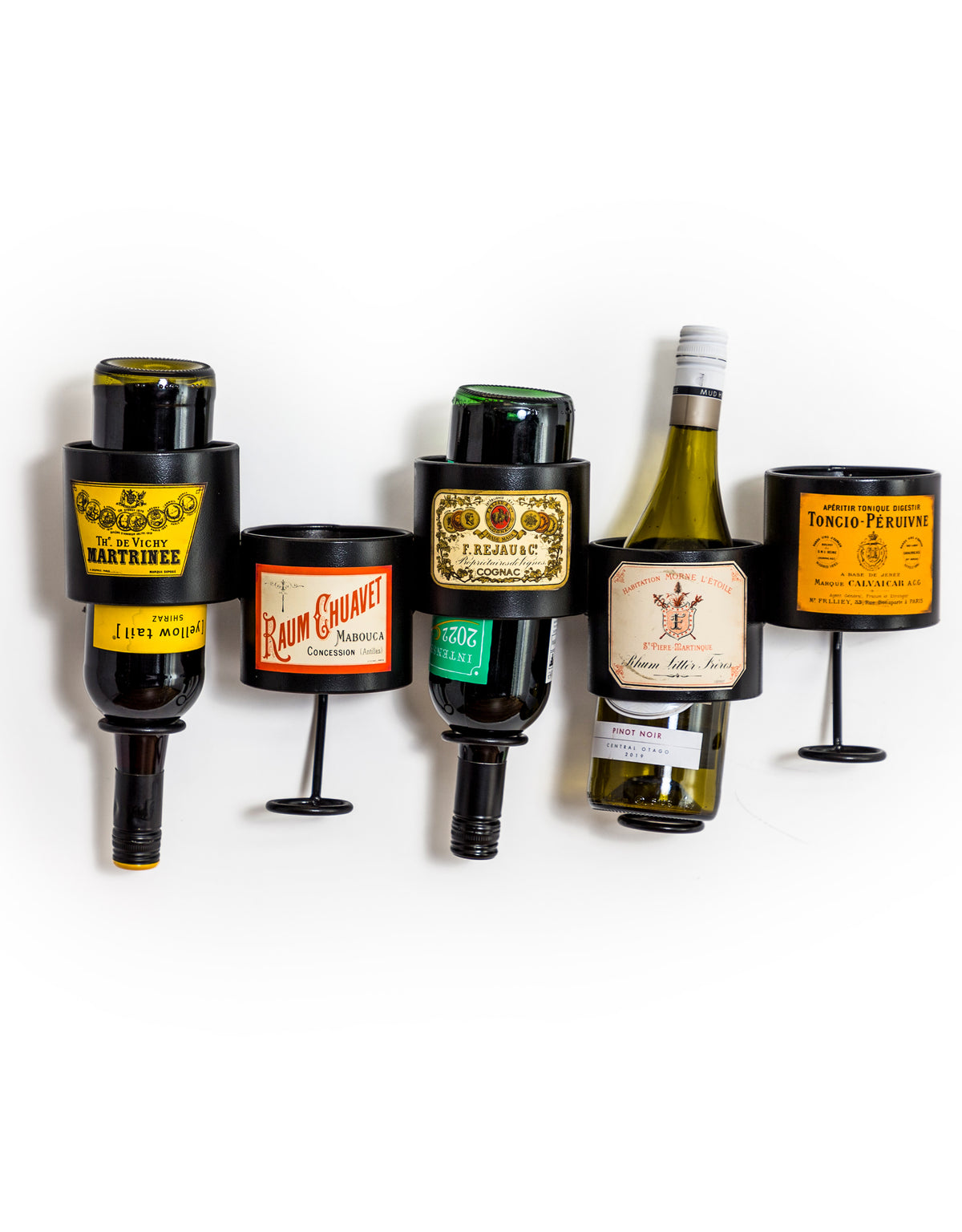 Vintage French Wall-Mounted Wine Bottle Holder - ET363