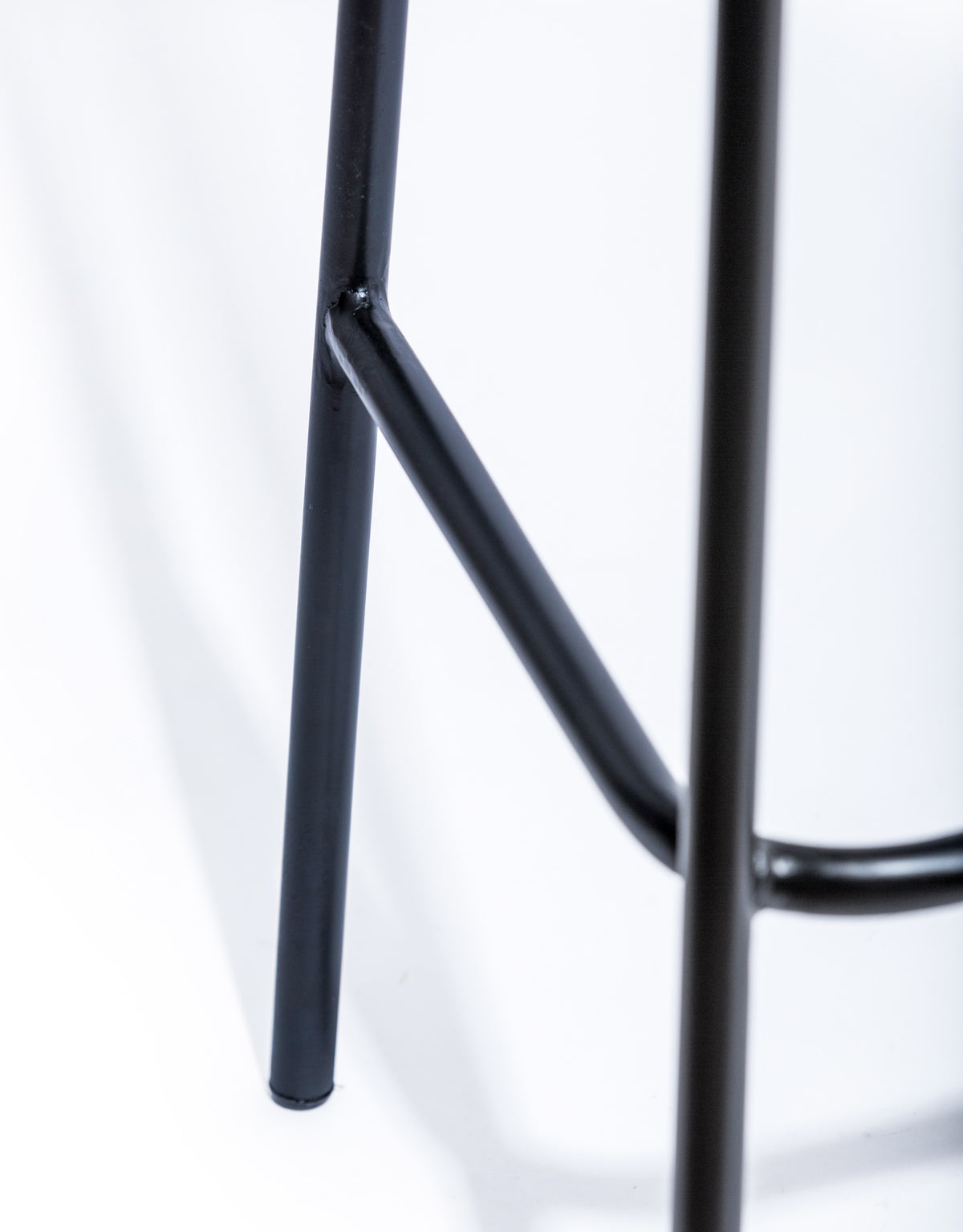 Industrial Ribbed Leather & Iron Classic Bar Stool (to be bought in qtys of 2) - BJG14