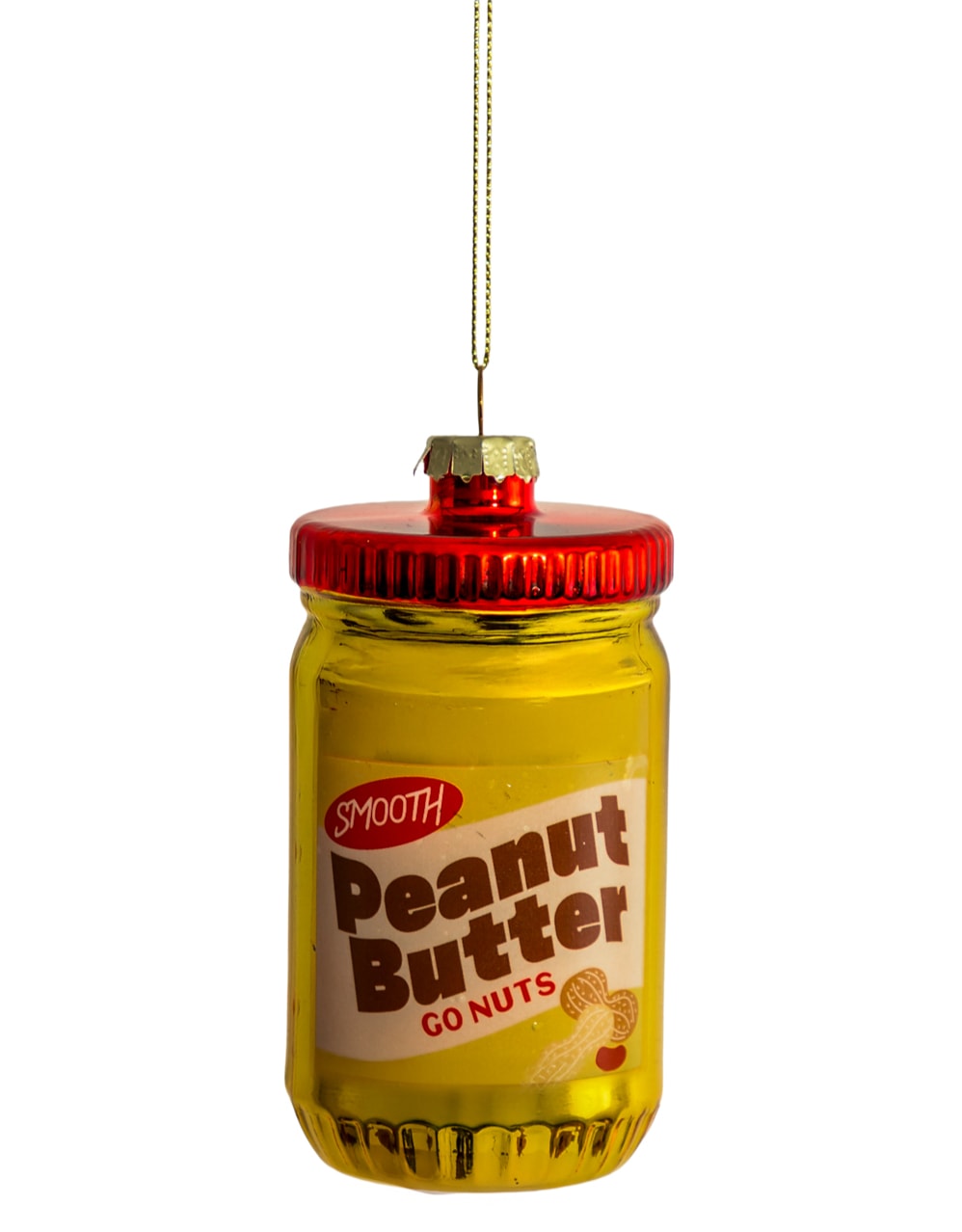 Peanut Butter Decorative Glass Hanging Ornament (to be bought in qtys of 12) - XMA23