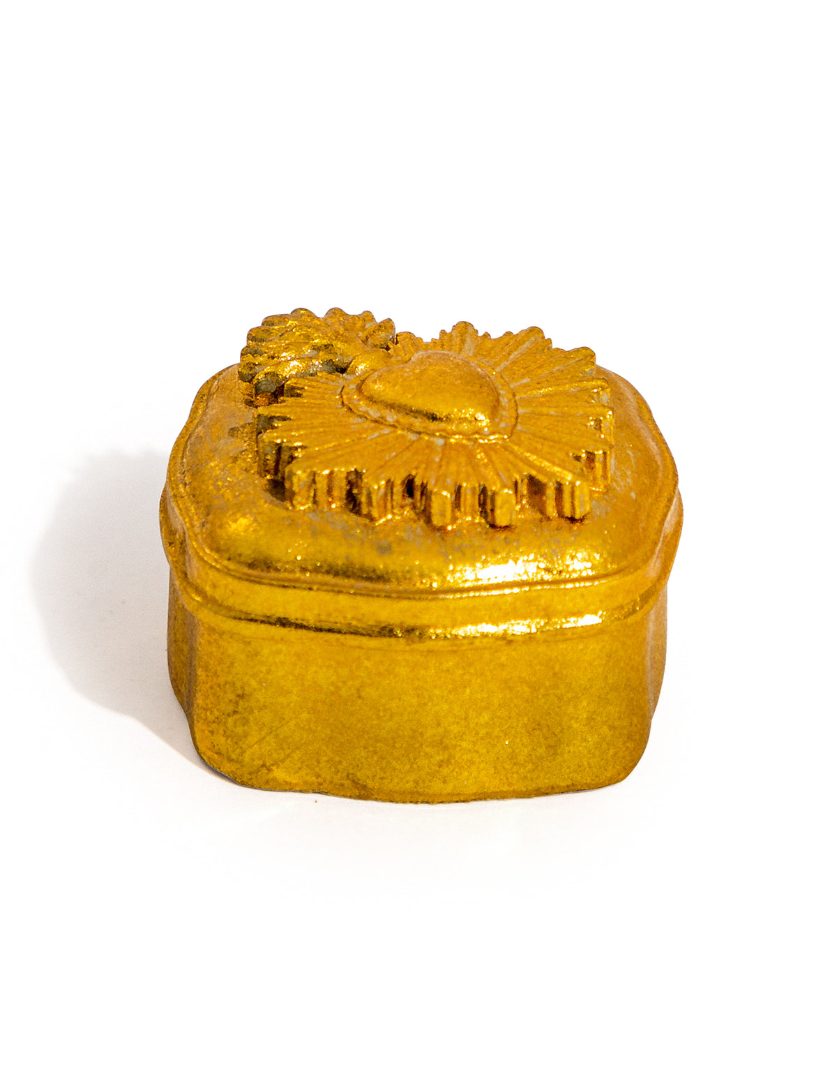 Small Gold "Sacred Heart" Trinket Box - MK198