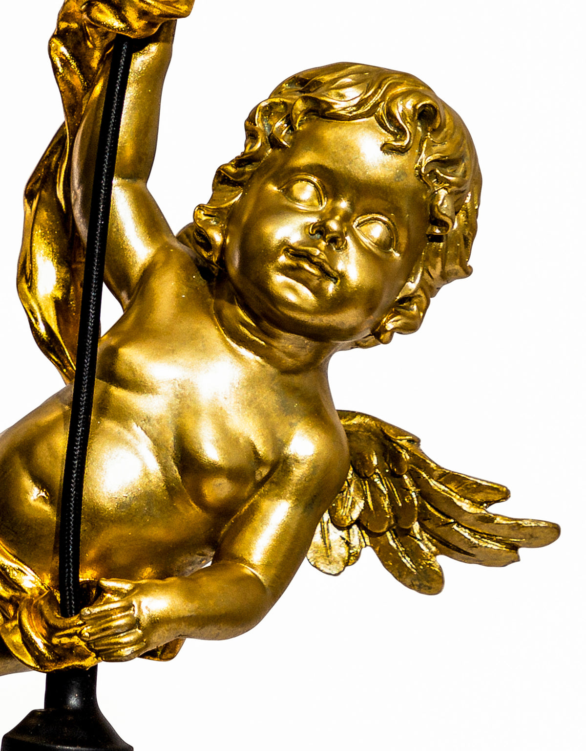 Antique Gold Cherub Ceiling Pendant - BD186