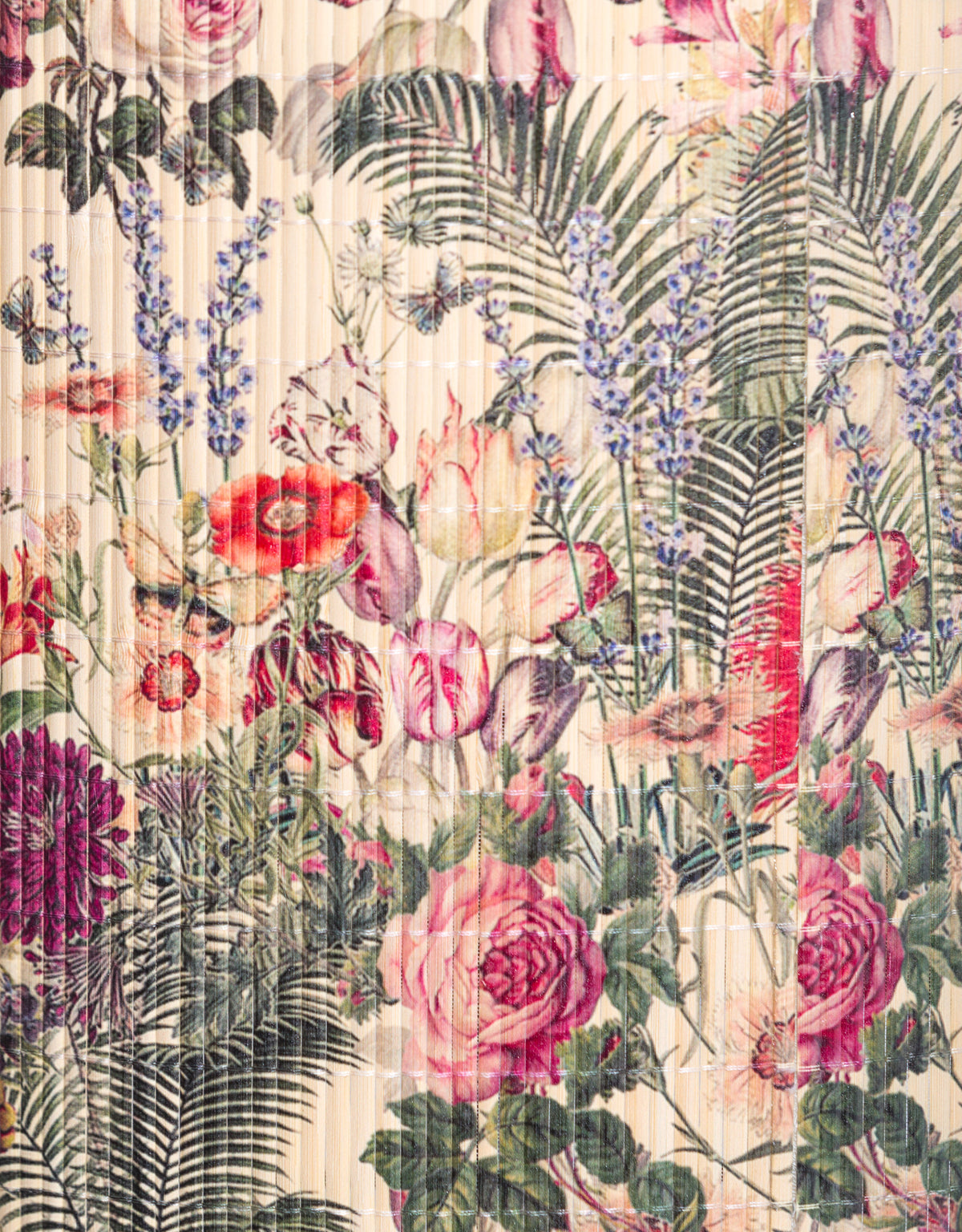 Multi Floral Bamboo Shade 40cm - PSC13