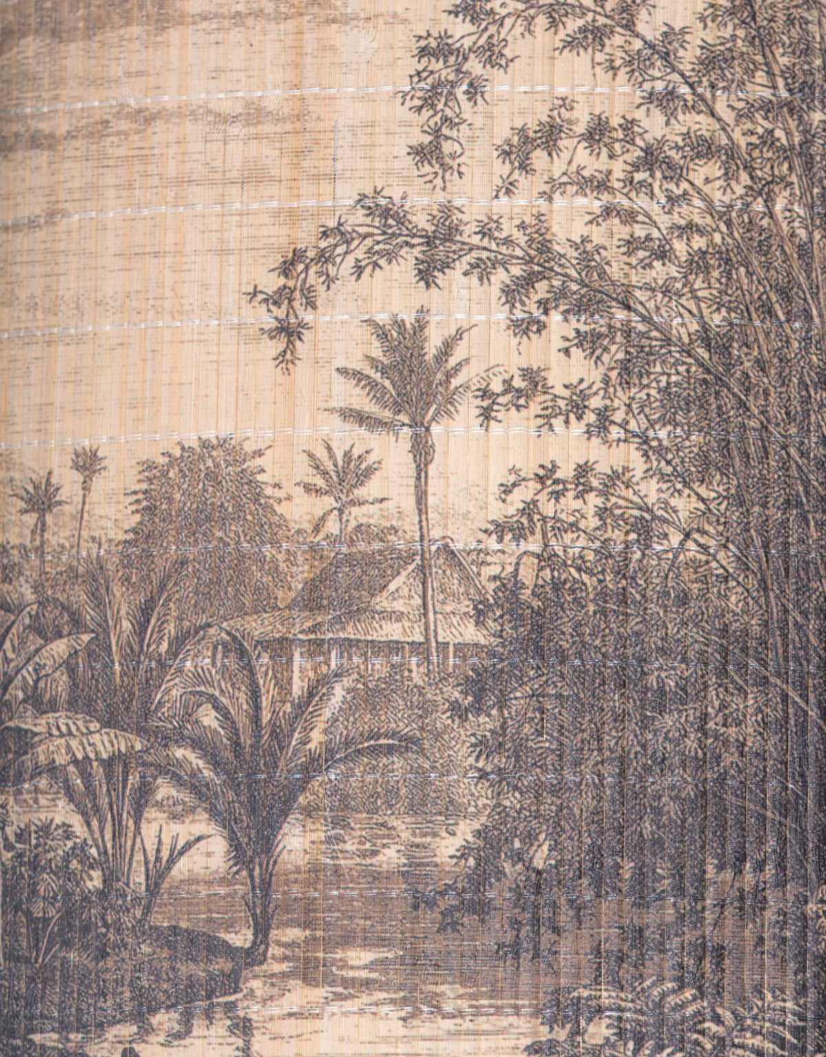 Tropical Scene Bamboo Shade 55cm - PSC14