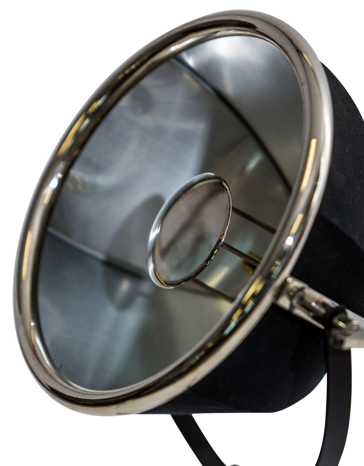 Black and Nickel Large Tripod Table Lamp - BAR26