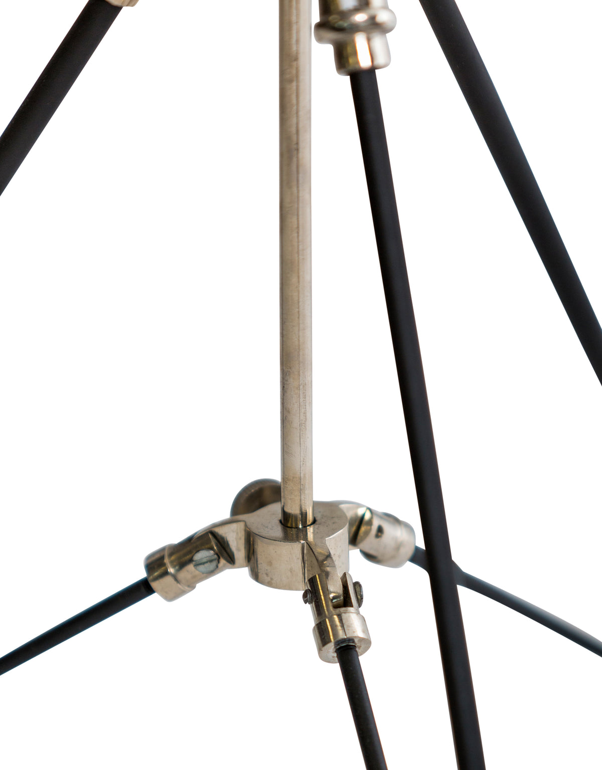 Black and Nickel Large Tripod Table Lamp - BAR26