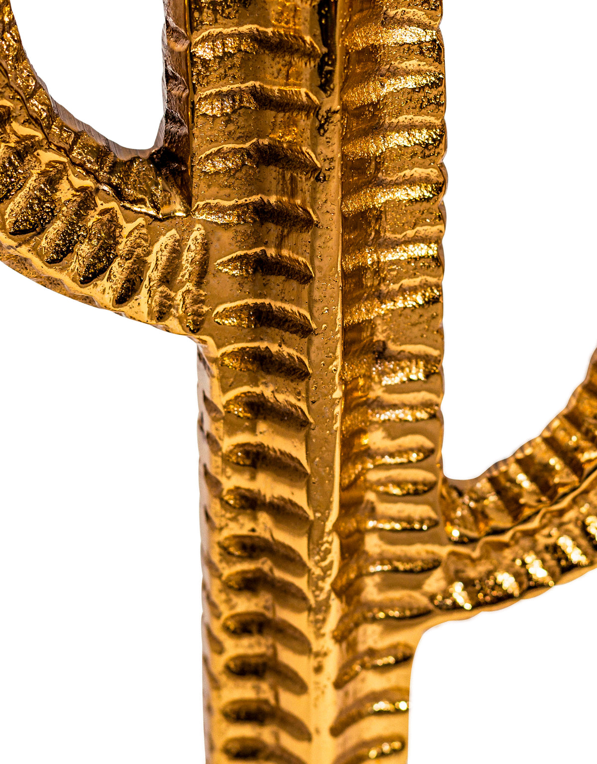 Aluminium Gold Cactus Candelabra - BAR21