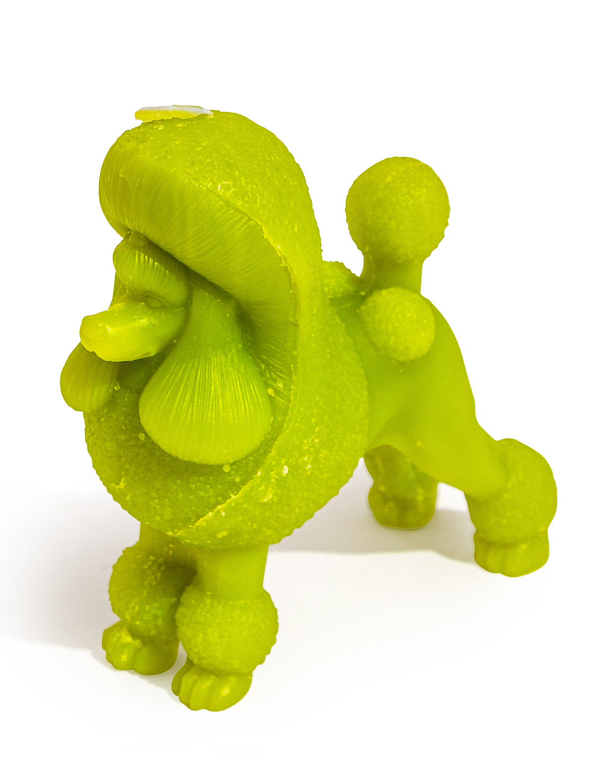 Lime Green Poodle Candle - CCC11