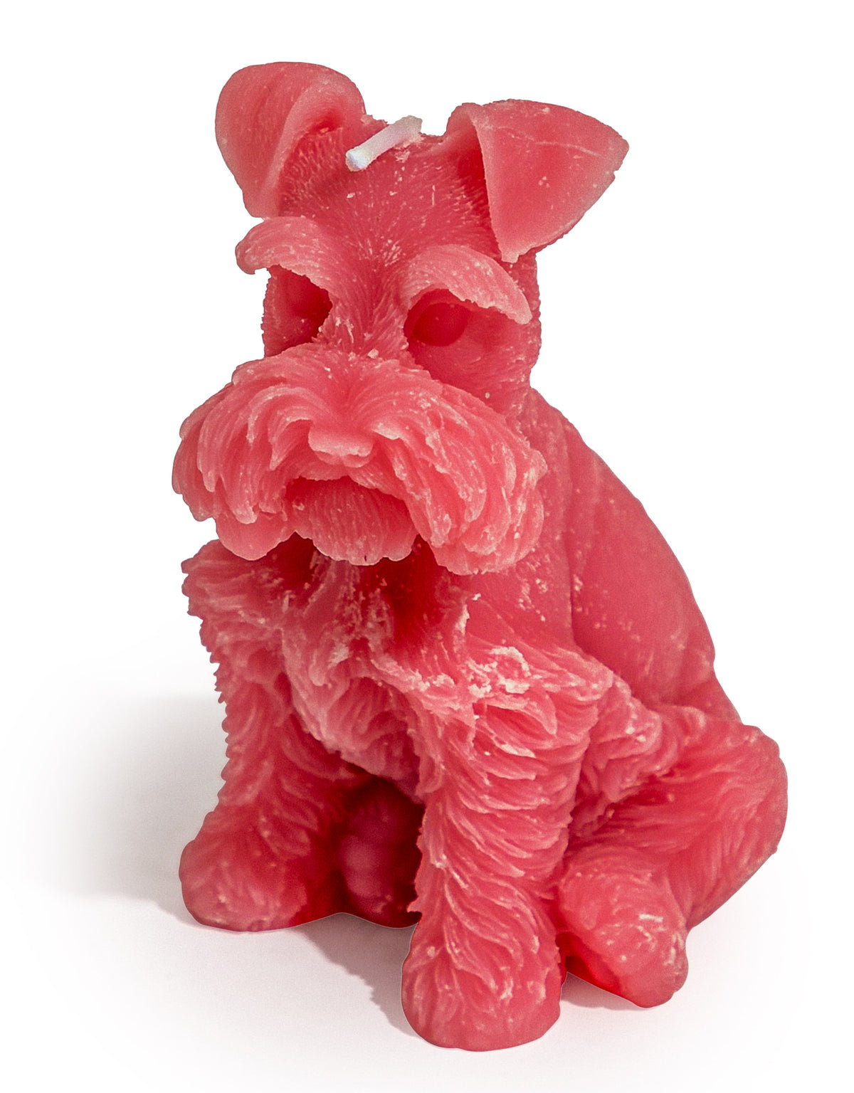 Dusky Pink Minature Schnauzer Candle - CCC13