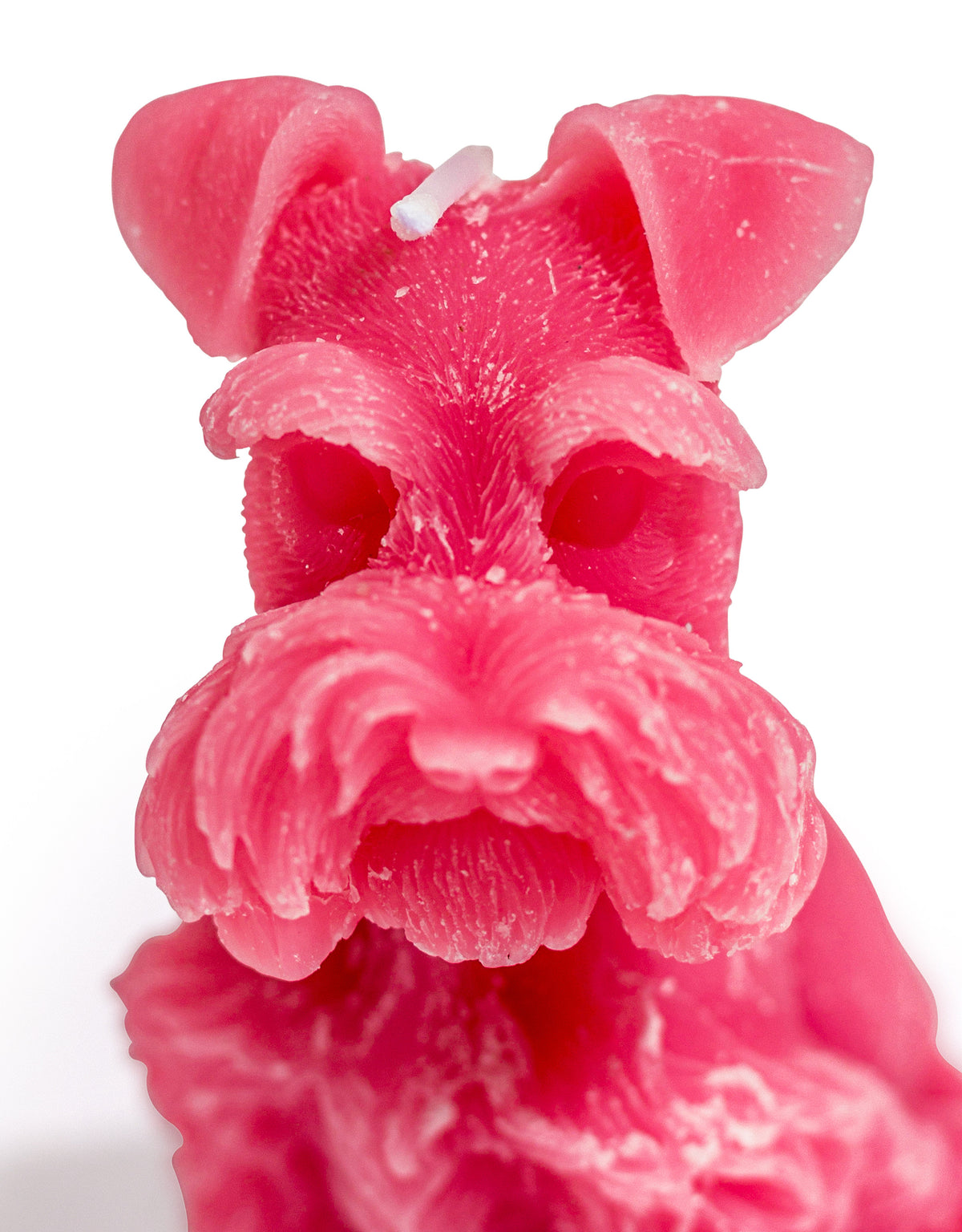 Dusky Pink Minature Schnauzer Candle - CCC13