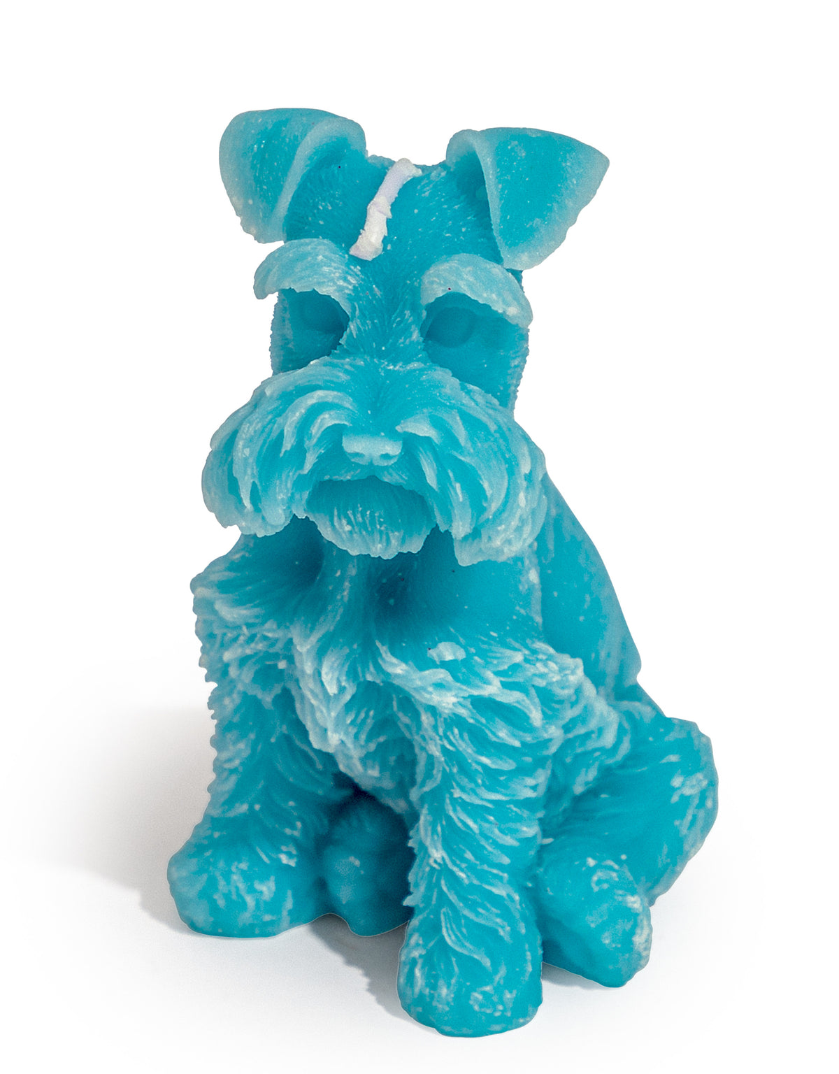 Light Blue Minature Schnauzer Candle - CCC14