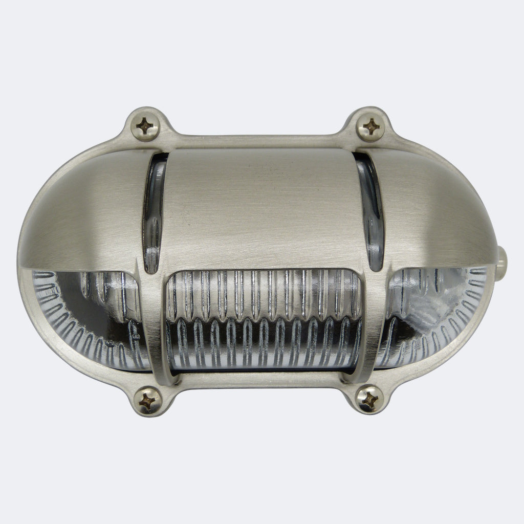 small ip64 solid brass decorative eyelid bulkhead satin nickel