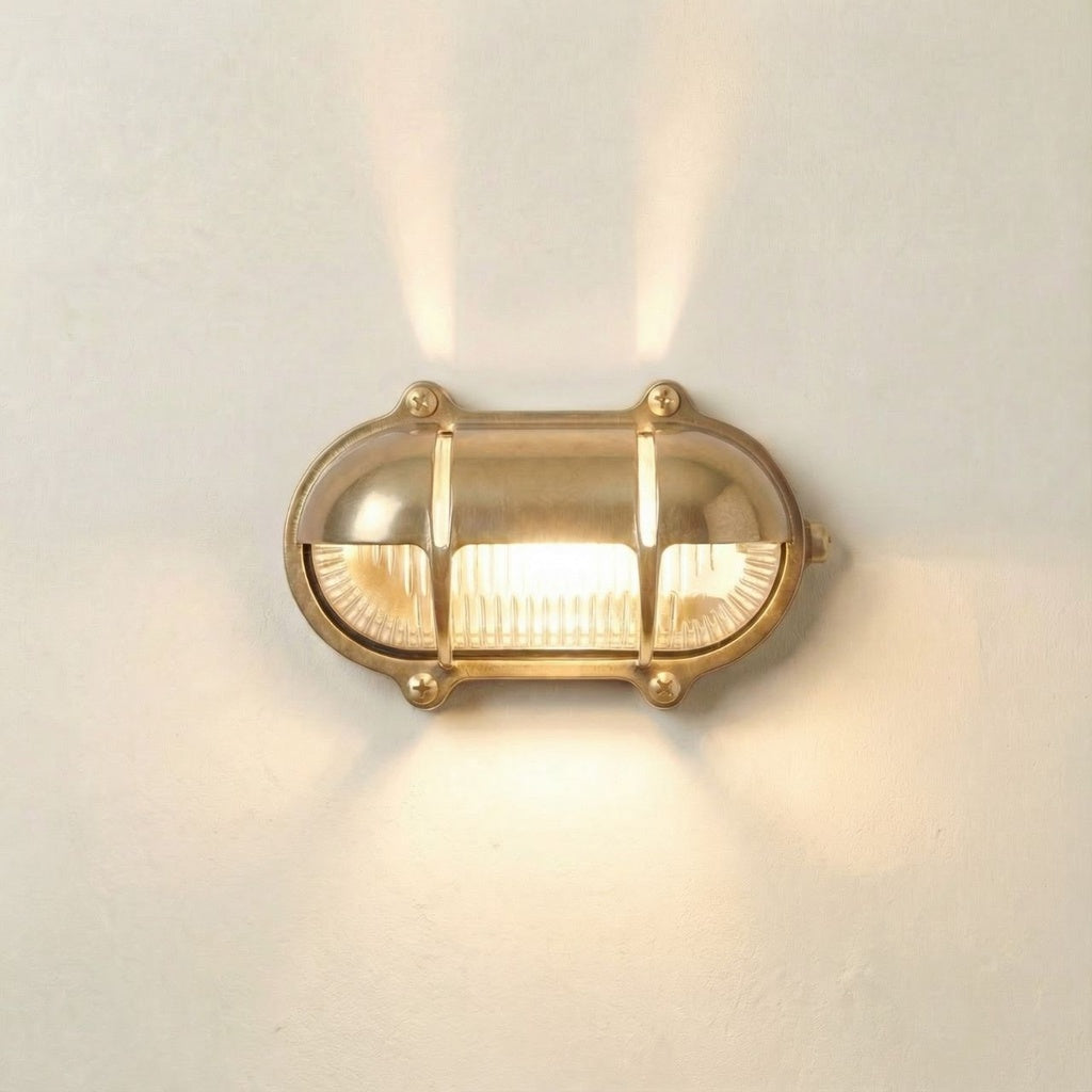 small ip64 solid brass decorative eyelid bulkhead satin nickel