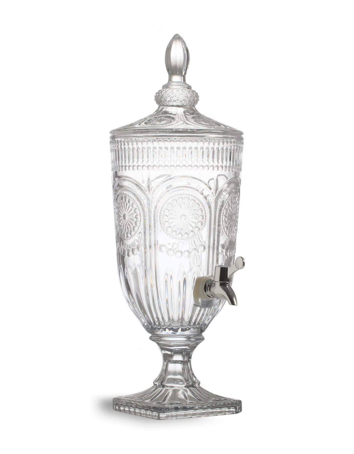 Clear Patterned 3-Litre Glass Drinks Server - GW167