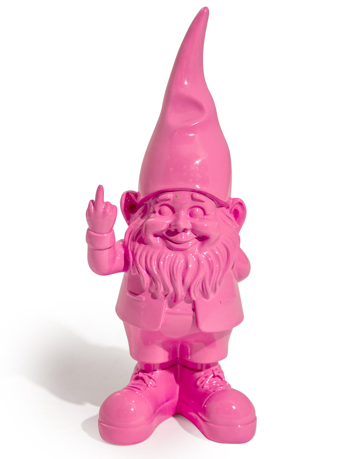 Small Bright Pink "Naughty Gnome" Figure - FL139
