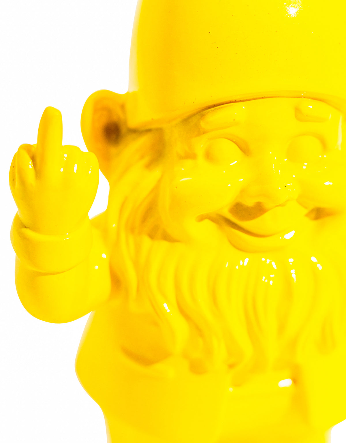 Small Bright Yellow "Naughty Gnome" Figure - FL140