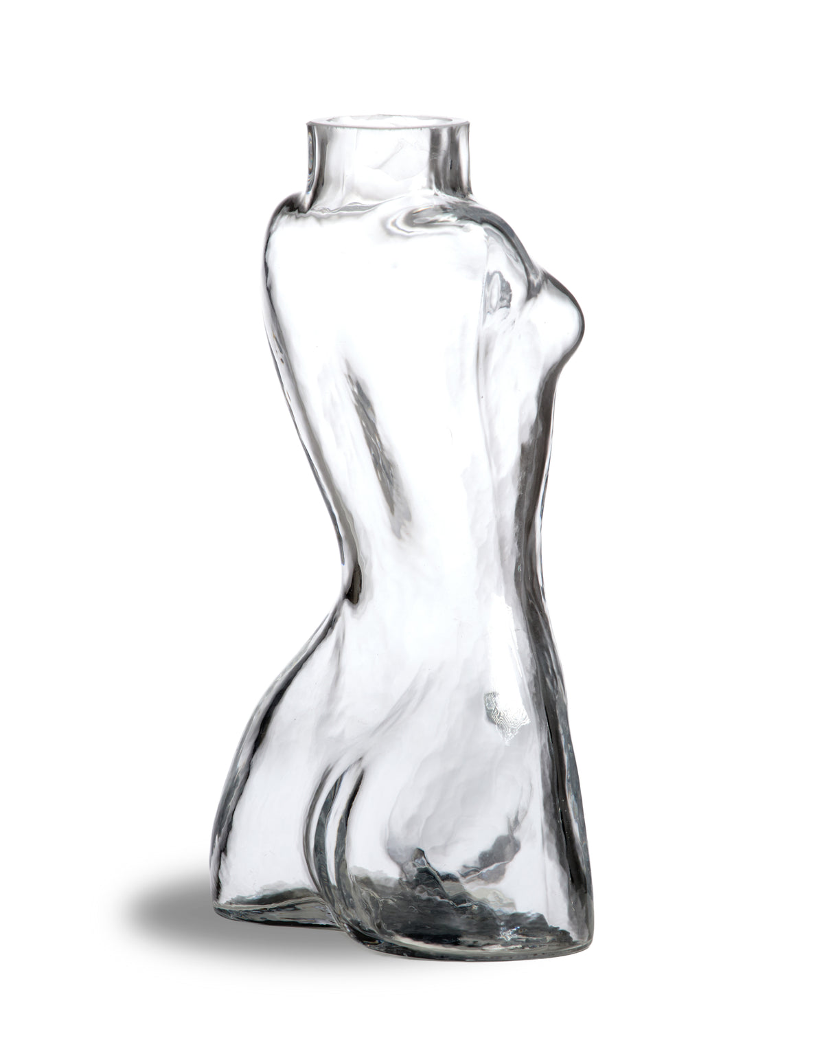 Clear Female Body Glass Stem Vase - GW168
