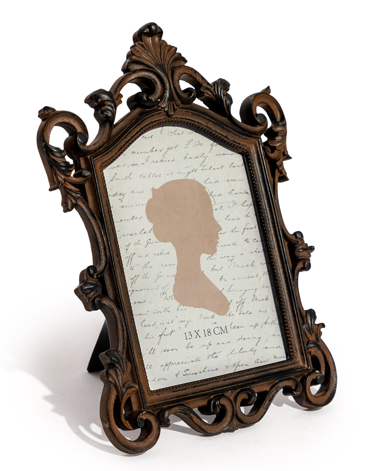 Antique Bronze Ornate Baroque 5x7" Photo Frame - MK183
