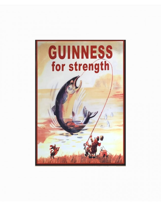 Retro Metal "Strength" Wall Sign 30x40cm - FTR39