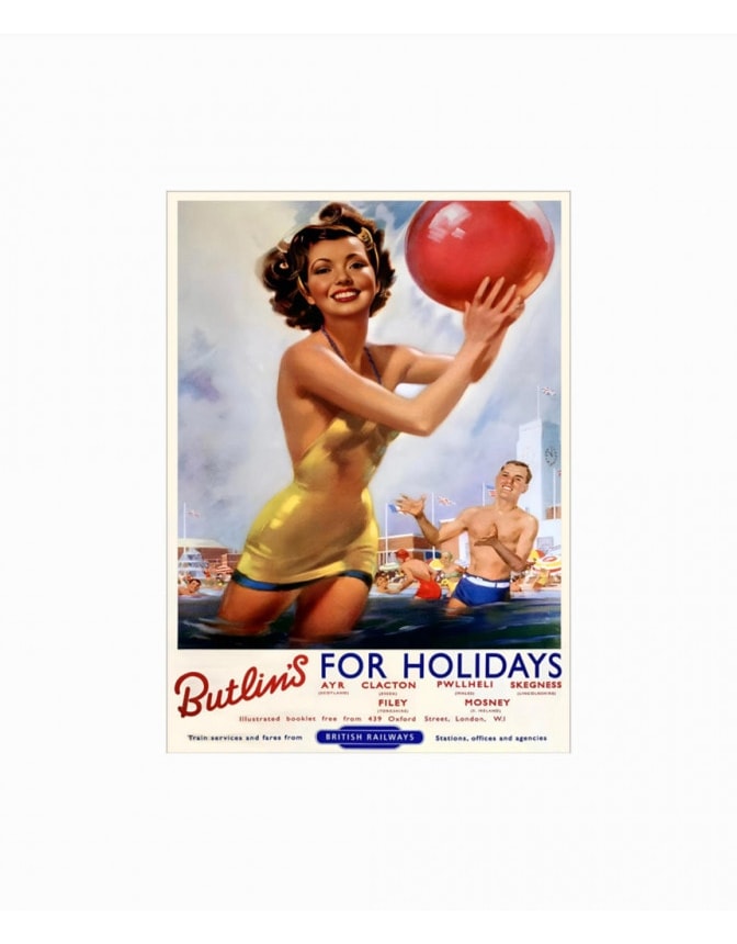 Retro Metal Holiday Wall Sign 30x40cm - FTR48
