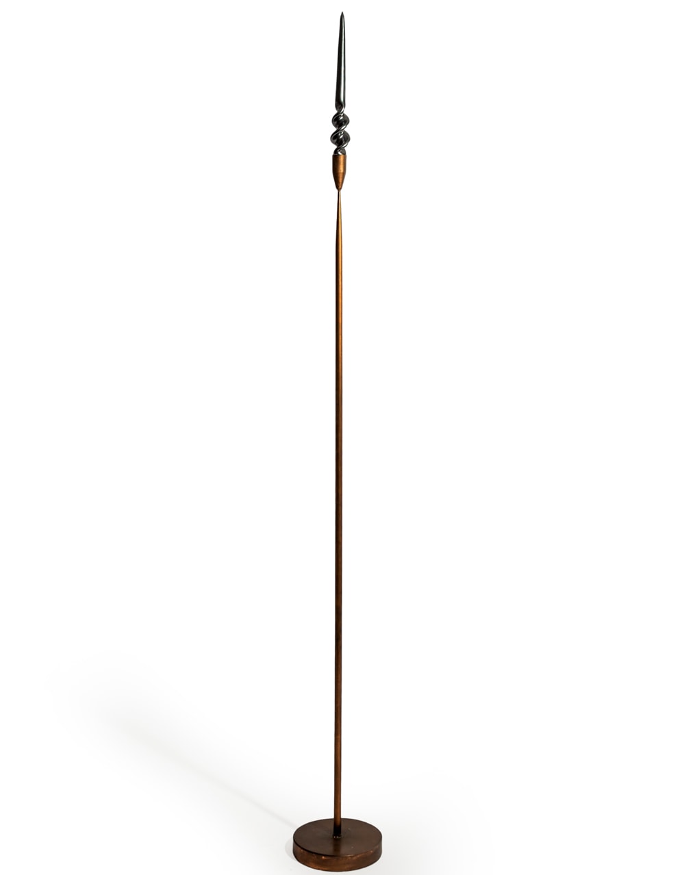 Antique Copper Large Floor Standing Candle Holder - HKL94
