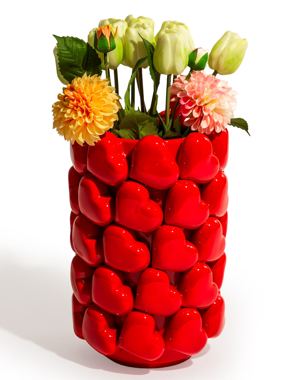 Large Multi Heart Ceramic Vase - JFC23