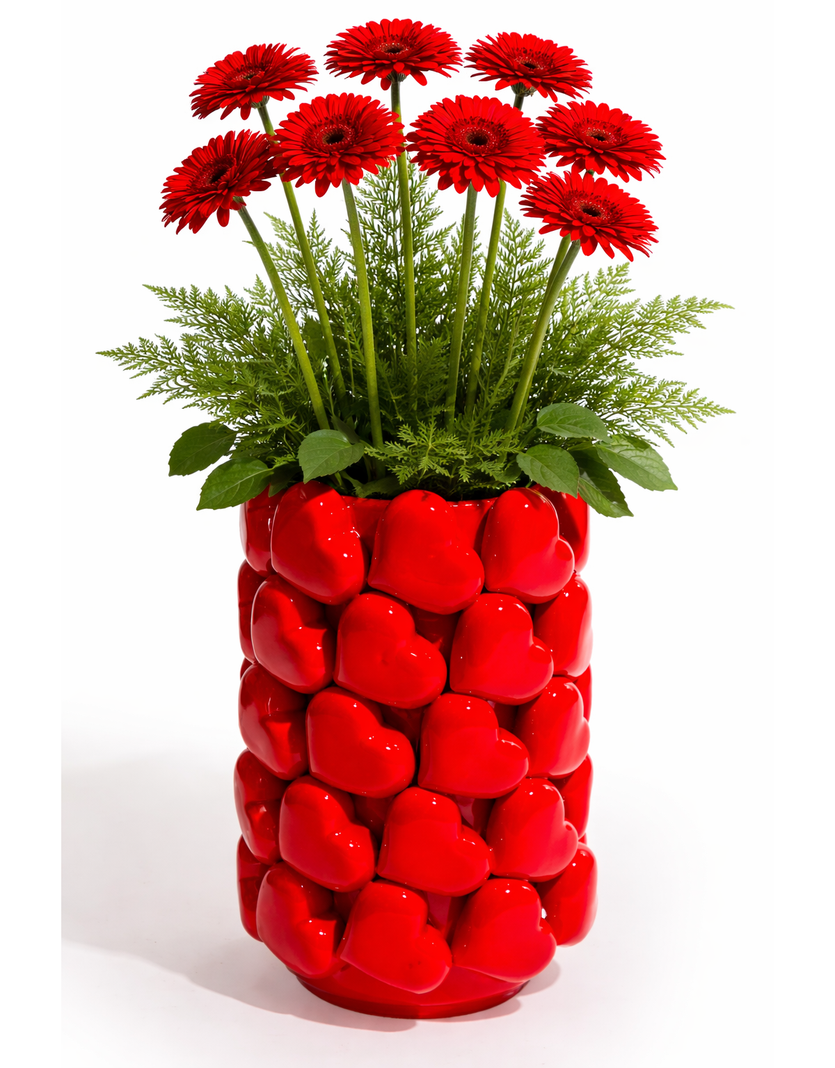 Large Multi Heart Ceramic Vase - JFC23