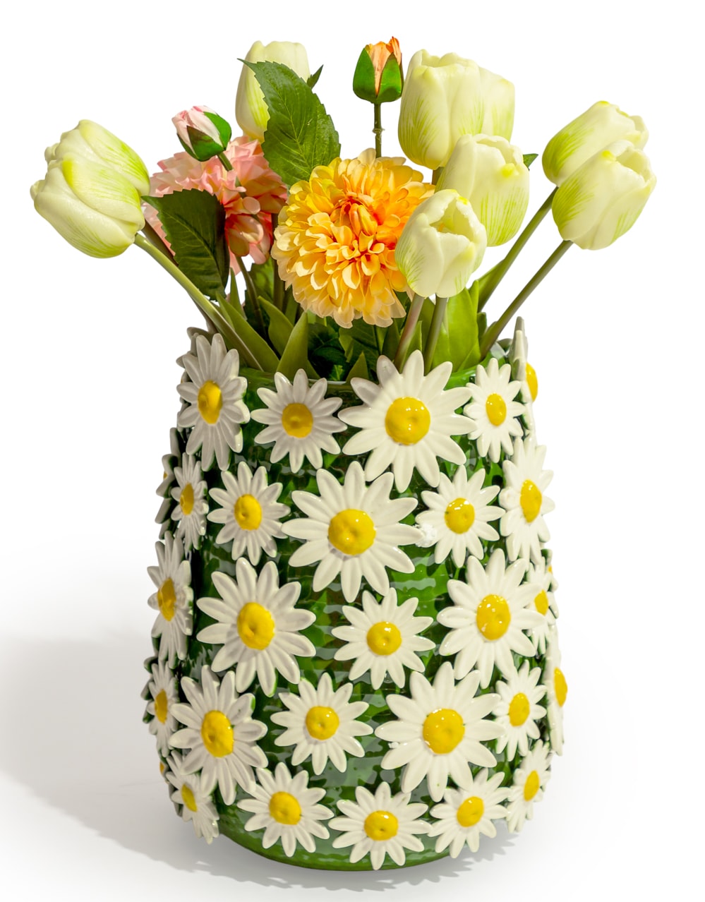 Ceramic Large Multi Daisy Vase - JFC27
