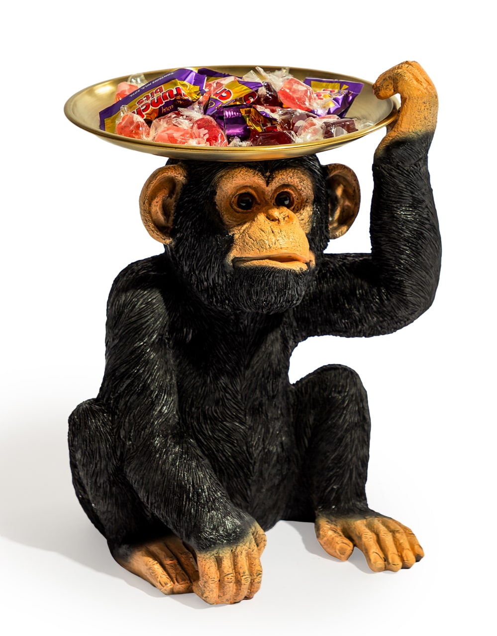 Monkey Holding Gold Tray - FL63