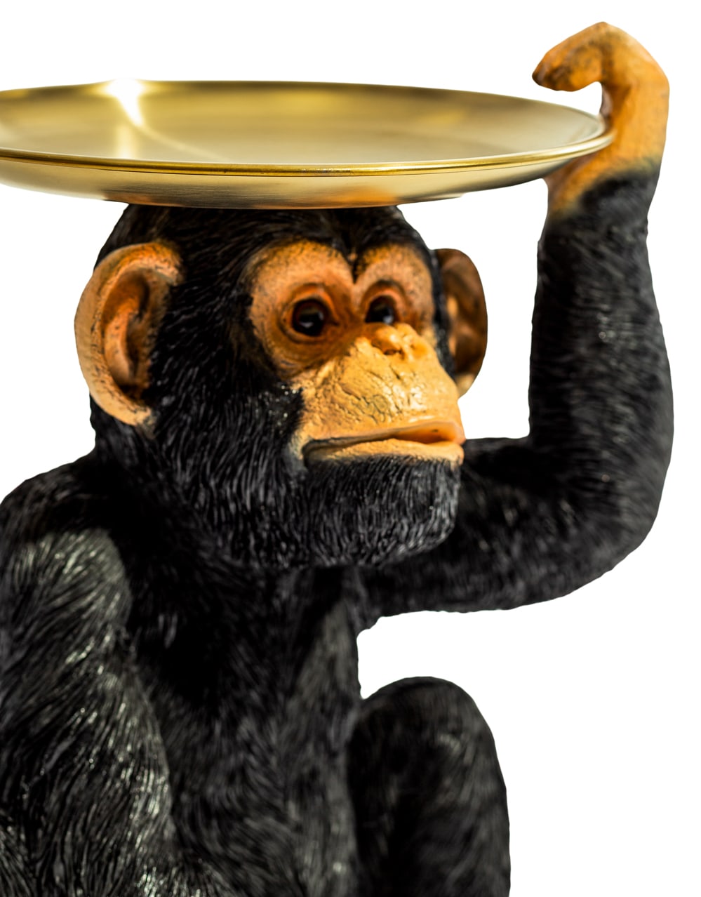 Monkey Holding Gold Tray - FL63