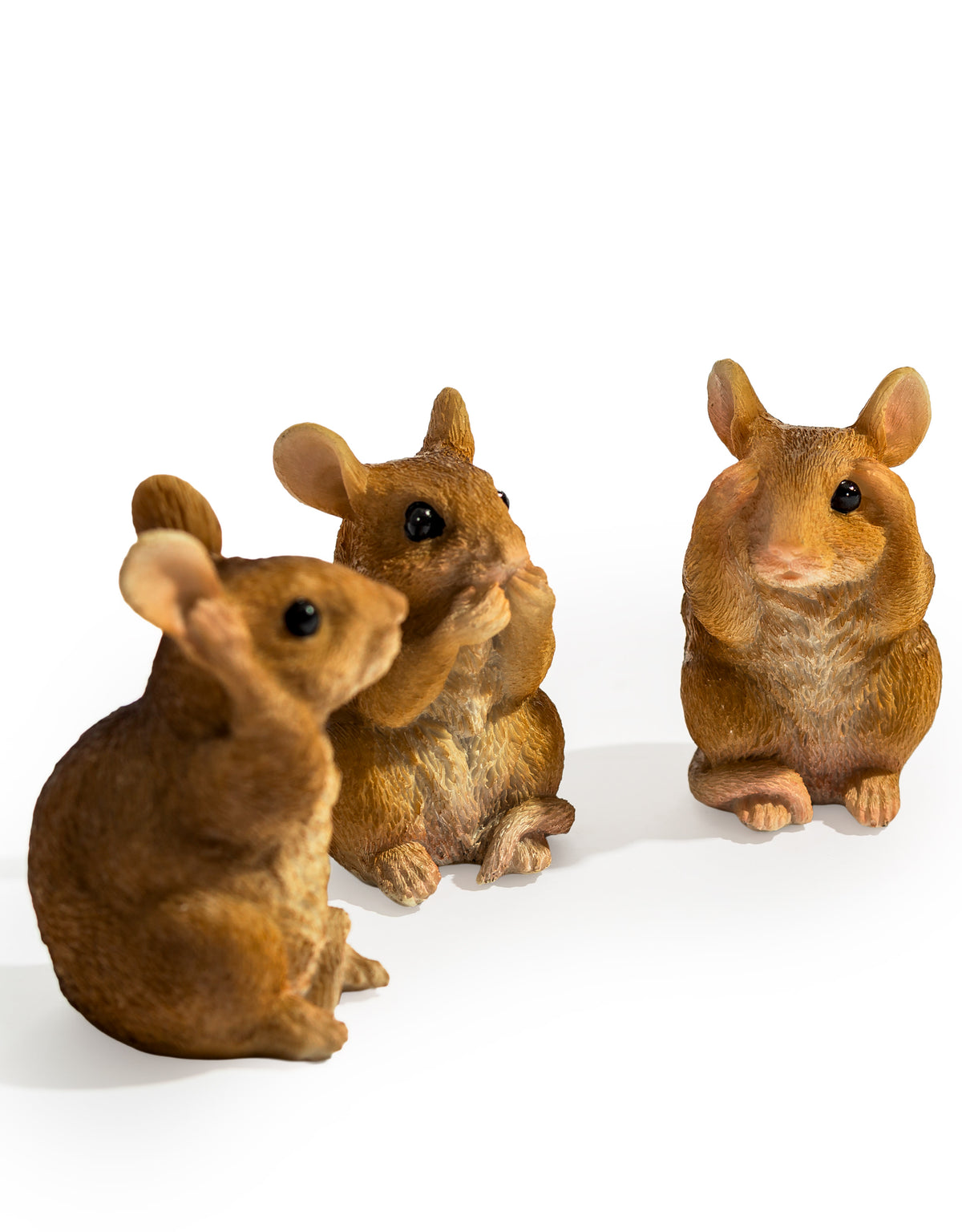 Set of 3 "Hear / Speak / See No Evil" Mice - BD190