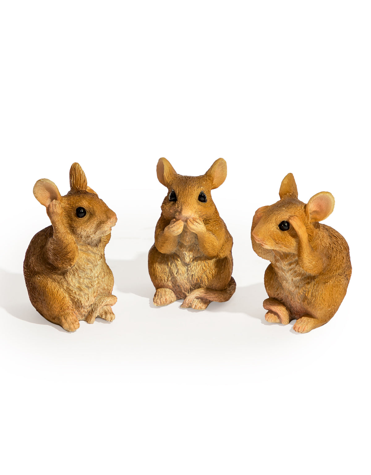 Set of 3 "Hear / Speak / See No Evil" Mice - BD190