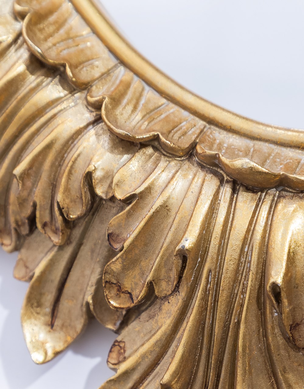 Antique Gold Layered Leaf Wall Mirror - MK206