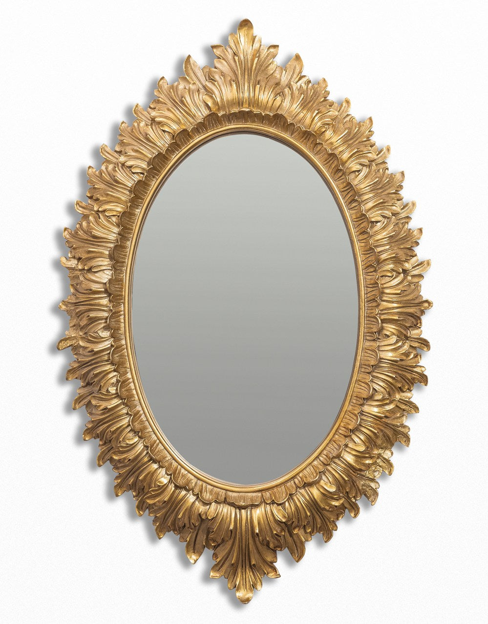 Antique Gold Layered Leaf Wall Mirror - MK206