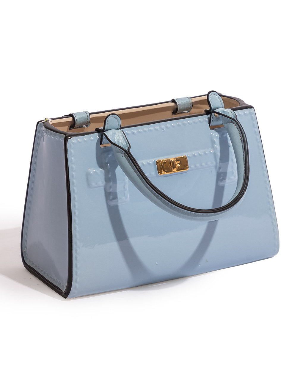 Light Blue Ceramic Handbag Vase - CRT142