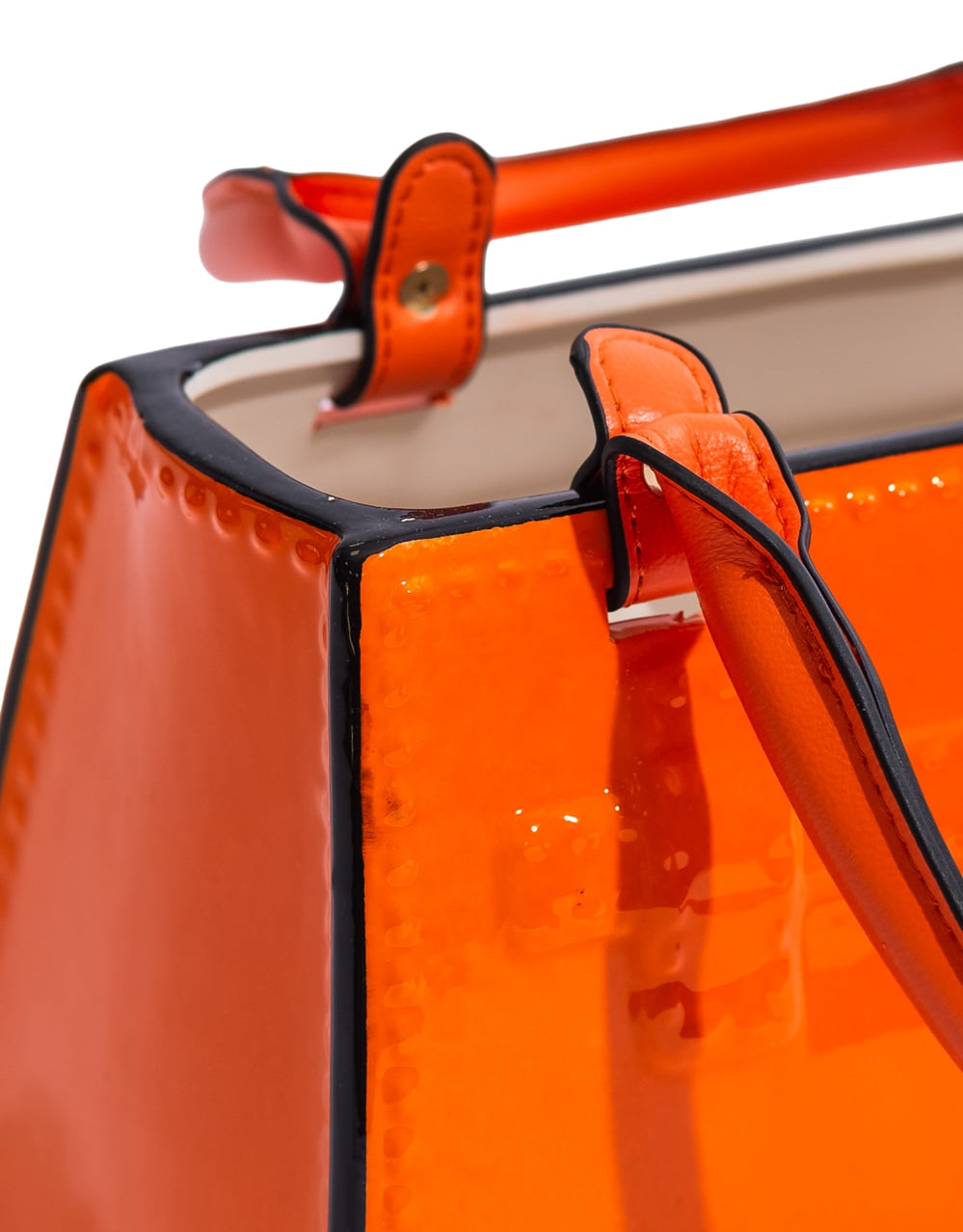 Bright Orange Ceramic Handbag Vase - CRT145